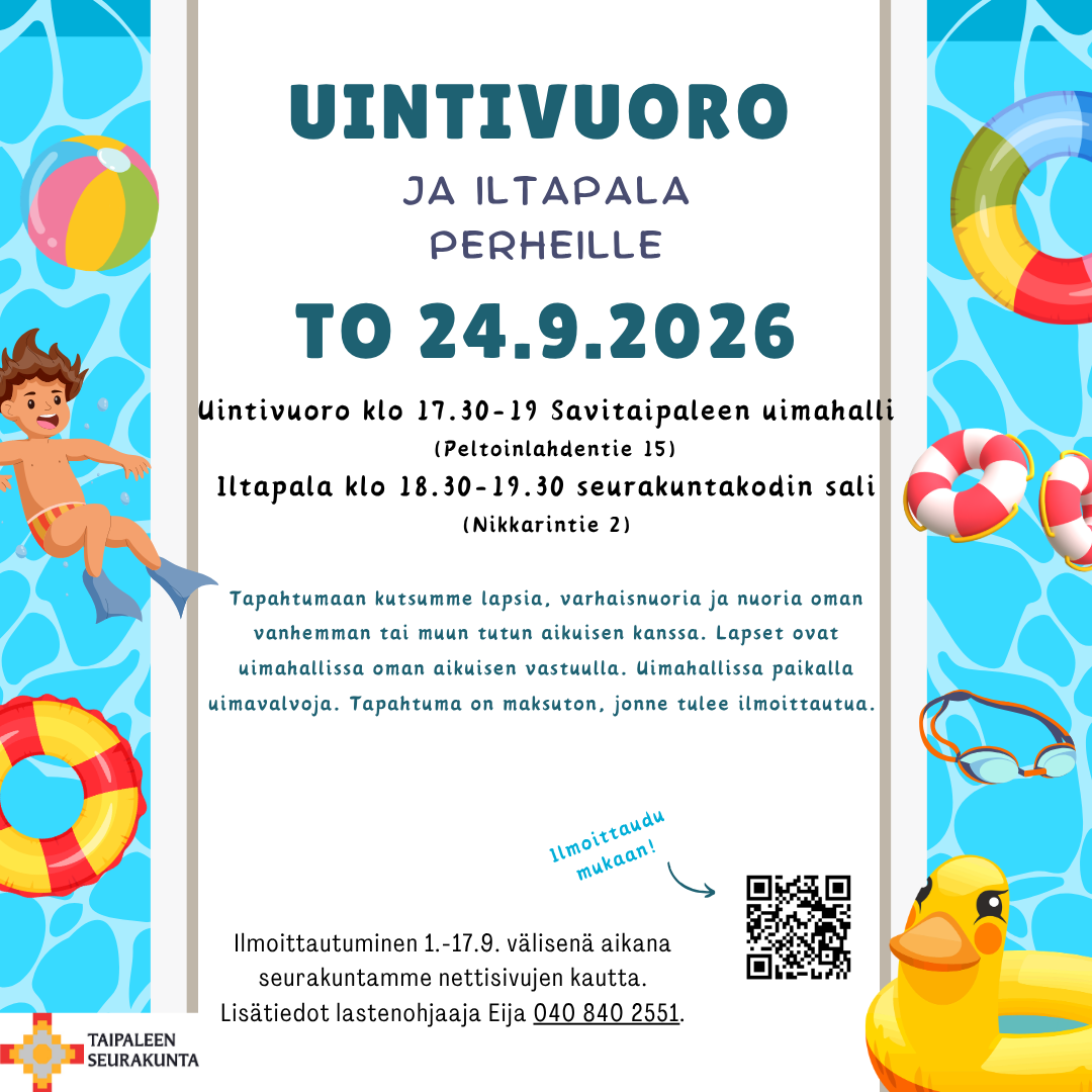 uintivuoro ja iltapala perheille