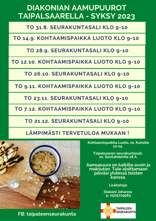 Aamupuurot Taipalsaari syksy 2023