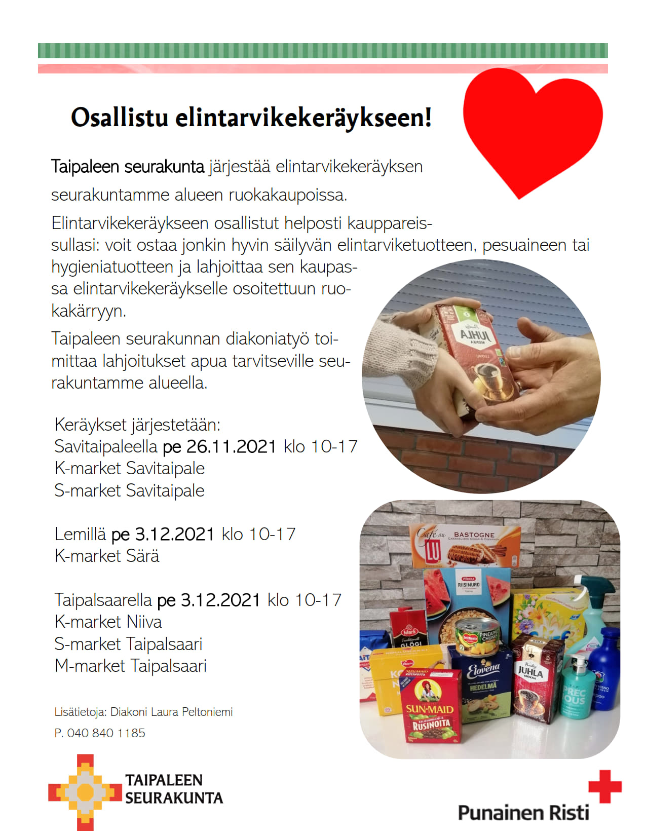Elintarvikekeräys infoa elintarvikekeräyksestä