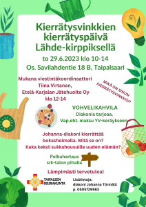 Kierrätysvinkkien kierrätyspäivä - mainos