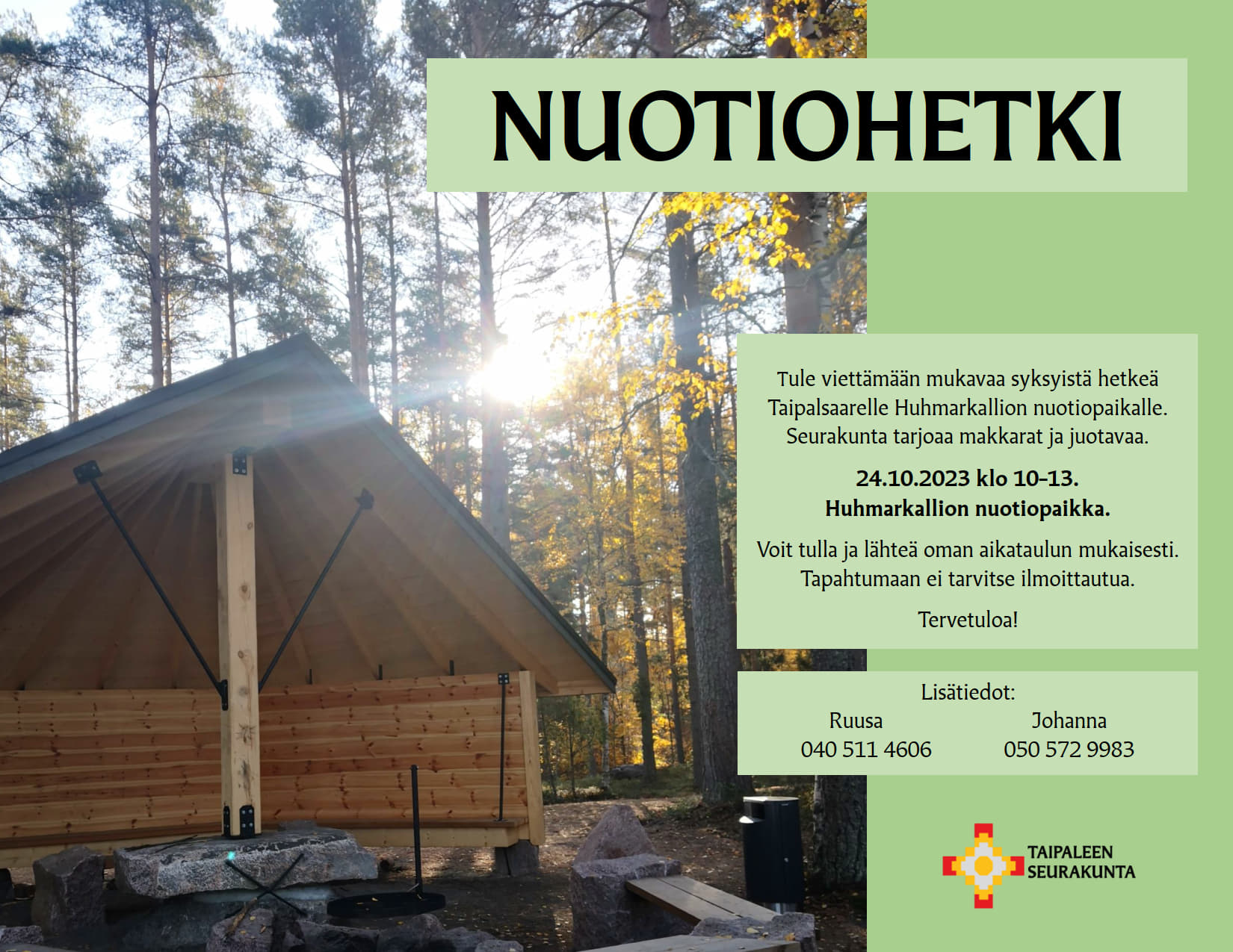 nuotiohetken mainos