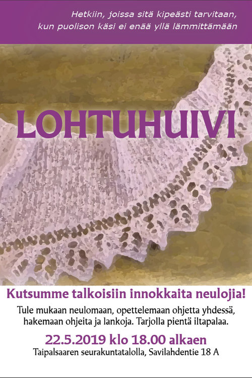 Lohtuhuivi-startti 22. toukokuuta 2019 klo 18 Taipalsaaren seurakuntatalolla